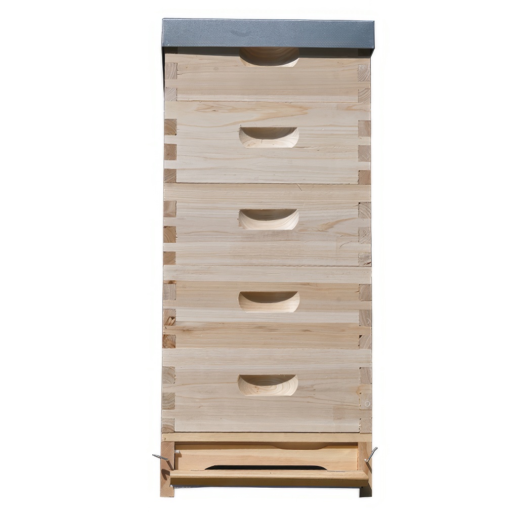 Lorenzbeute Langstroth 5 x 2/3 - 159 - 10 R. mit Varroaboden