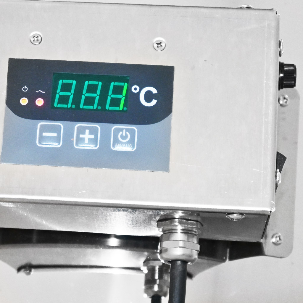 Doppelwand-Abfüller mit Heizung Mellarius MaxiLine 230 V – 163 Liter / 225 kg