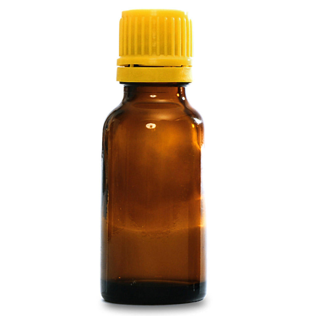 Braune Glasflasche 20 ml mit Pipette