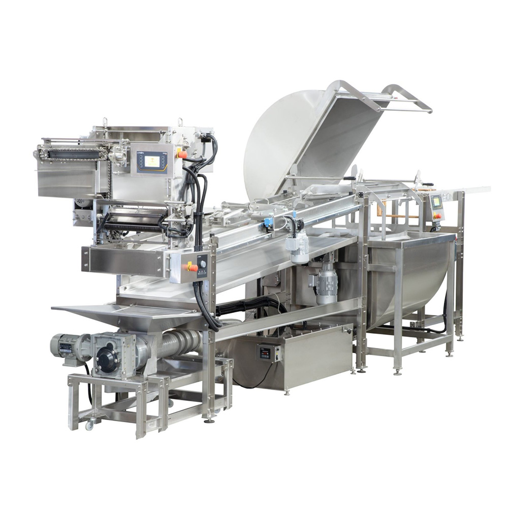 Entdeckelungslinie, 40 r. Entdeckelungmaschine PREMIUM, Extruder 100 k