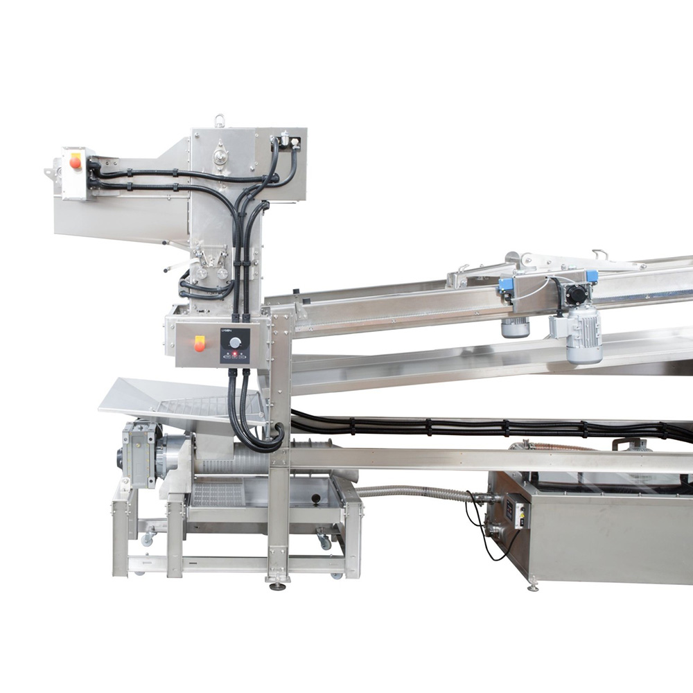 Entdeckelungslinie, 40 r. Entdeckelungmaschine PREMIUM, Extruder 100 k