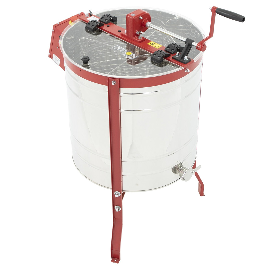 LYSON CLASSIC 4-Waben Diagonalschleuder, Fi 60 cm, mit Hand- und Motorantrieb 12V+230V, universell für alle Rähmchentypen