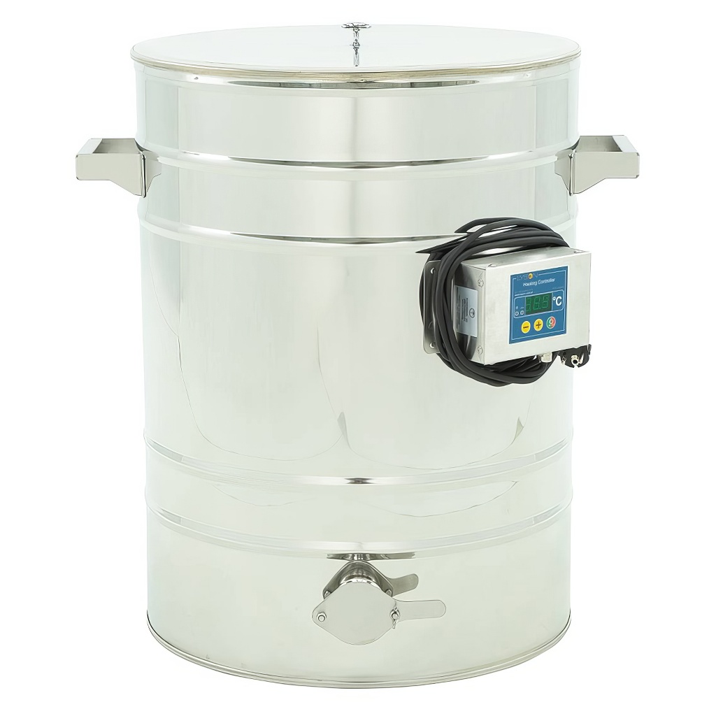 Abfüllbehälter mit Heizmantel 70l, Edelstahlventil 6/4''