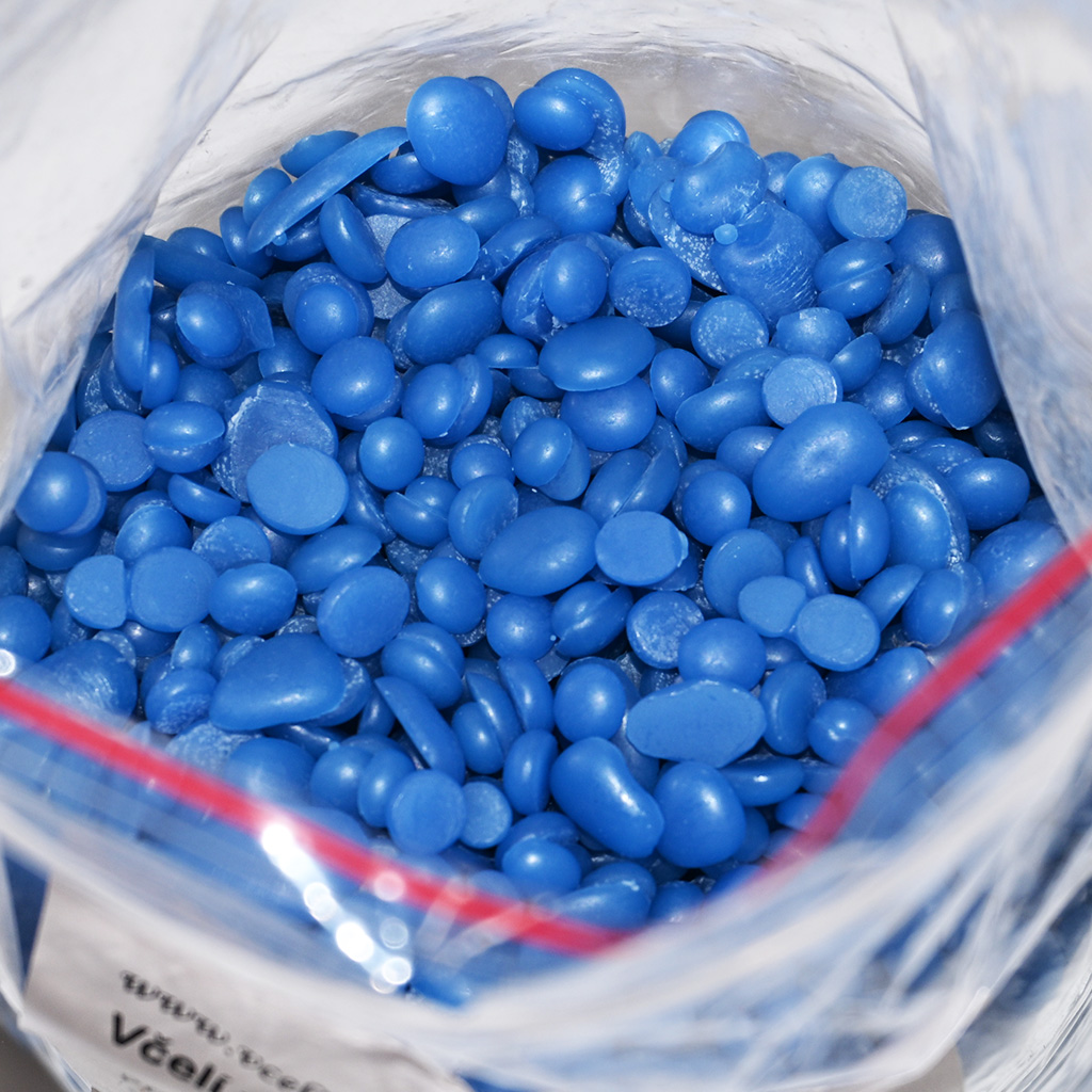 Bienenwachs – blaue Pellets – 500 g