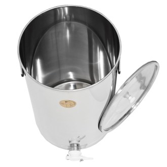 Abfüllkübel 100 kg aus Edelstahl Mellarius