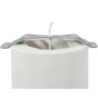 Edelstahlhalter für Dochte zum Gießen von Kerzen aus Bienenwachs