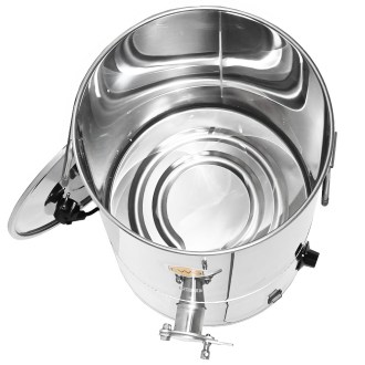 EWG® Schrägboden-Abfüller 35 kg aus Edelstahl mit Heizung