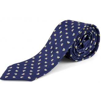 ApiSina Imker-Krawatte blau mit Bienen