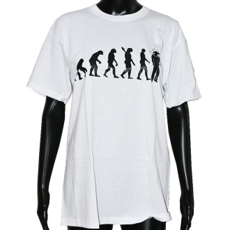 ApiSina T-Shirt „Evolution“, weiß