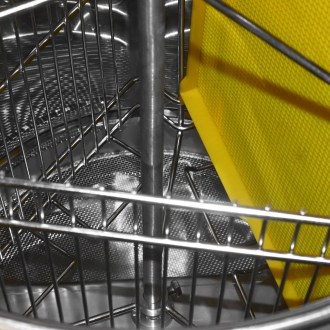 Honigschleuder Mellarius OptiLine 3 Waben Hand mit Behälter P40