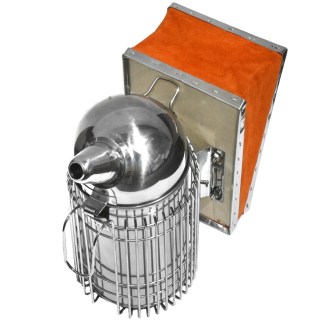 Rauchbläser (Smoker) - groß - rund mit Ultra-Käfig