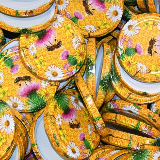 Twist Off 82er TO Deckel - Biene und Distel - 700 Stück - ganzer Karton - HO5