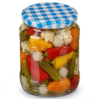 Twist Off 82er TO Deckel - Blau kariert