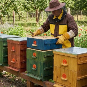Imkerjacke mit Reißverschluss Braun - S-XXXL