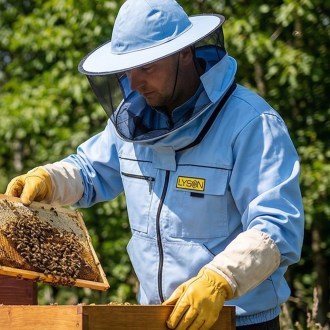 Imkeranzug mit Hut - blau - Lysoń, Größe: S-XXXL