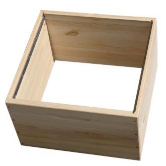 Dadant US - 12 R. Brutraumzarge 285 - mit Edelstahlschienen