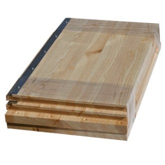 Dadant US - 12 R. Brutraumzarge 285 - mit Edelstahlschienen - in Teile