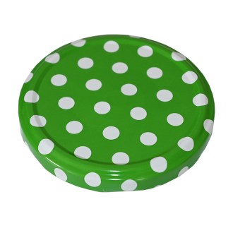 Twist Off 82er TO Deckel - Punkte - grün
