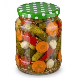 Twist Off 82er TO Deckel - Punkte - grün