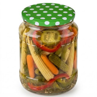 Twist Off 82er TO Deckel - Punkte - grün