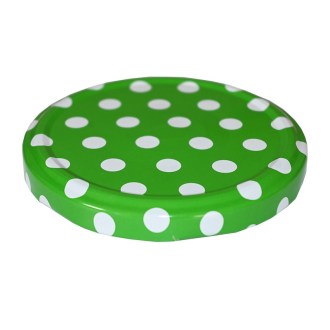 Twist Off 82er TO Deckel - Punkte - grün