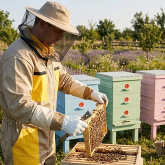 Imkeranzug mit Reißverschluss - Beige - S-XXXL