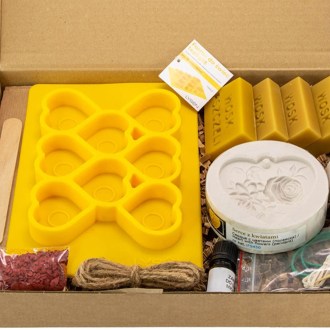 Kreativset zur Herstellung von Bienenwachskerzen – Romantisch