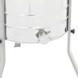 4 Waben Diagonalschleuder mit Handantrieb, Ø60, Korb universal mit rostfreiem Auslaufhahn MINIMA Lyson