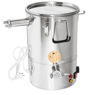 Mellarius MaxiLine 35 kg Abfüllbehälter mit integriertem Heizelement - 2 Quetschhähne 