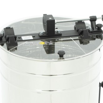 3-Waben Diagonal Honigschleuder mit Handantrieb, Universalkorb BASIC Lyson FI Ø50,