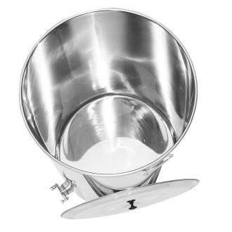 Abfüllkübel mit Edelstahlzapfhahn für Honig 300 kg Edelstahl