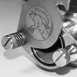 Abfüllkübel 35 kg Mellarius MaxiLine aus Edelstahl und vier Spannverschlüssen