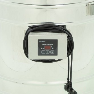 Honigauftaubehälter, rostfrei 100l mit Edelstahlquetschhahn 6/4'