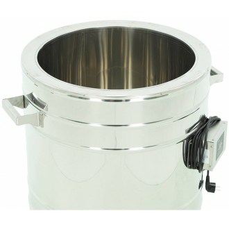 Honigauftaubehälter, rostfrei 100l mit Edelstahlquetschhahn 6/4'