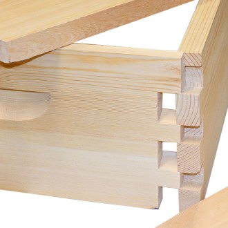 Langstroth Flachzarge 3/4 - 185 - 10 R. - Schwalbenschwanz zinken - in Teile