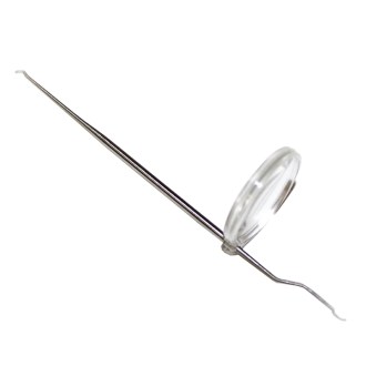 Umlarvnadel mit Lupe