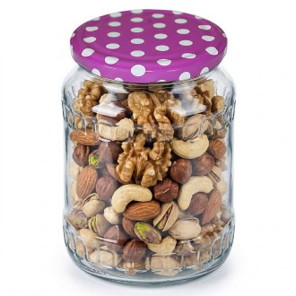 Twist Off 82er TO Deckel - Punkte - Magenta