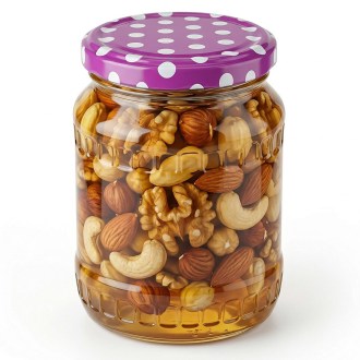 Twist Off 82er TO Deckel - Punkte - Magenta