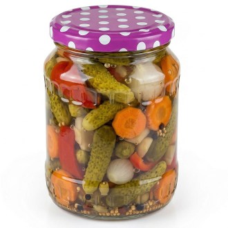 Twist Off 82er TO Deckel - Punkte - Magenta