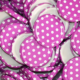 Twist Off 82er TO Deckel - Punkte - Magenta - 700 St. - Karton