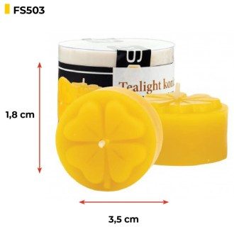 Silikonform für Kerzen – Teelicht Kleeblatt – 1,8 cm – FS503