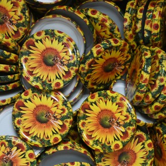 Twist Off 82er TO Deckel - Biene auf Sonnenblume - 700 St. - Karton - HO6