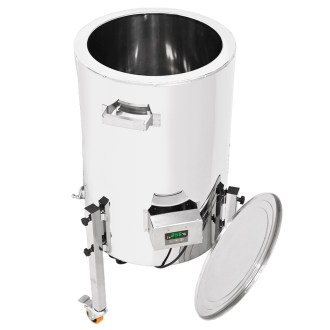 Doppelwand-Abfüller mit Heizung Mellarius MaxiLine 230 V – 74 Liter / 100 kg