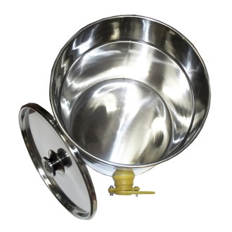 Abfüllkübel 35 kg aus Edelstahl