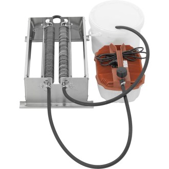 Ruční kotoučový odvíčkovač na rámky z nerezu s vyvíječem 39 × 24 cm