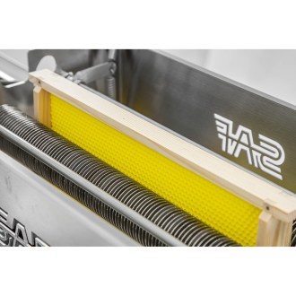 Ruční kotoučový odvíčkovač na rámky z nerezu s vyvíječem 39 × 24 cm