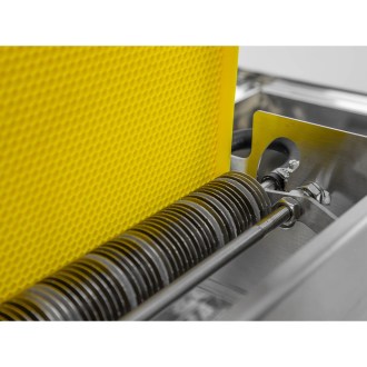 Ruční kotoučový odvíčkovač na rámky z nerezu s vyvíječem 39 × 24 cm