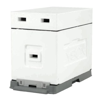 6 Rähmchen Ablegerbeute mit Falzen für Dadant Blatt, unbemalt