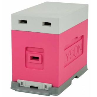 6 Rähmchen Ablegerbeute mit Falzen für Dadant Blatt