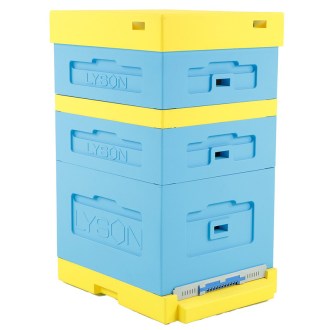 Dadant Blatt beute mit niedrigem Boden (Hochdach) 10 R.